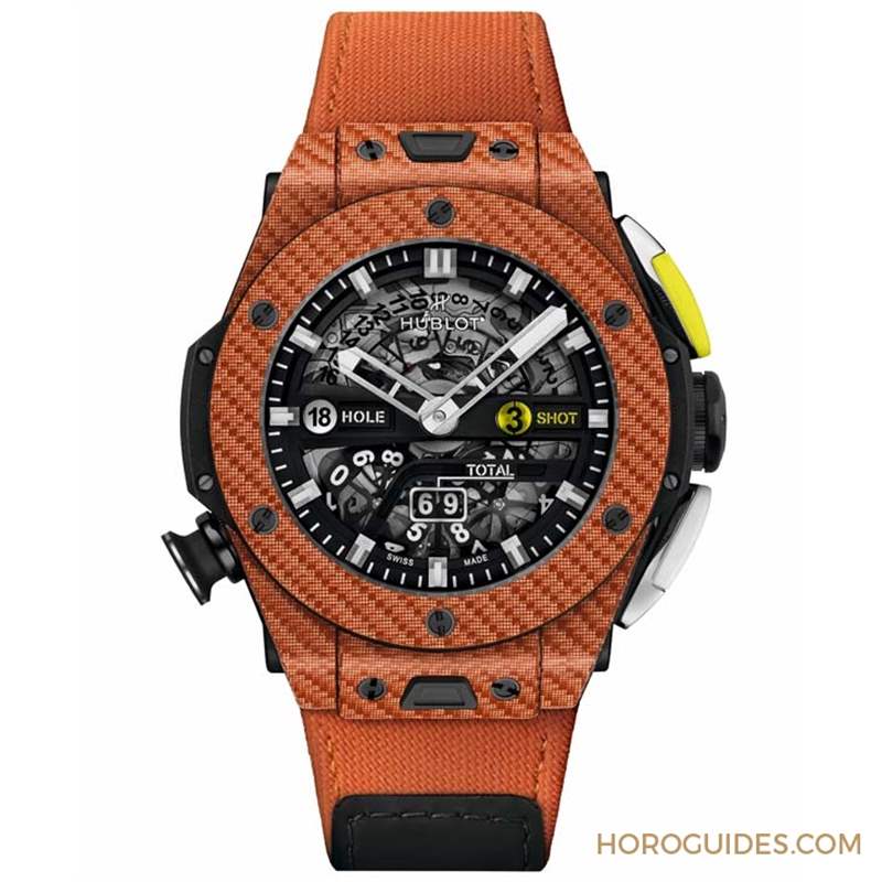 橘色、超輕量、可計桿數(shù)，Hublot Big Bang Unico高爾夫球表新色亮相-復(fù)刻表