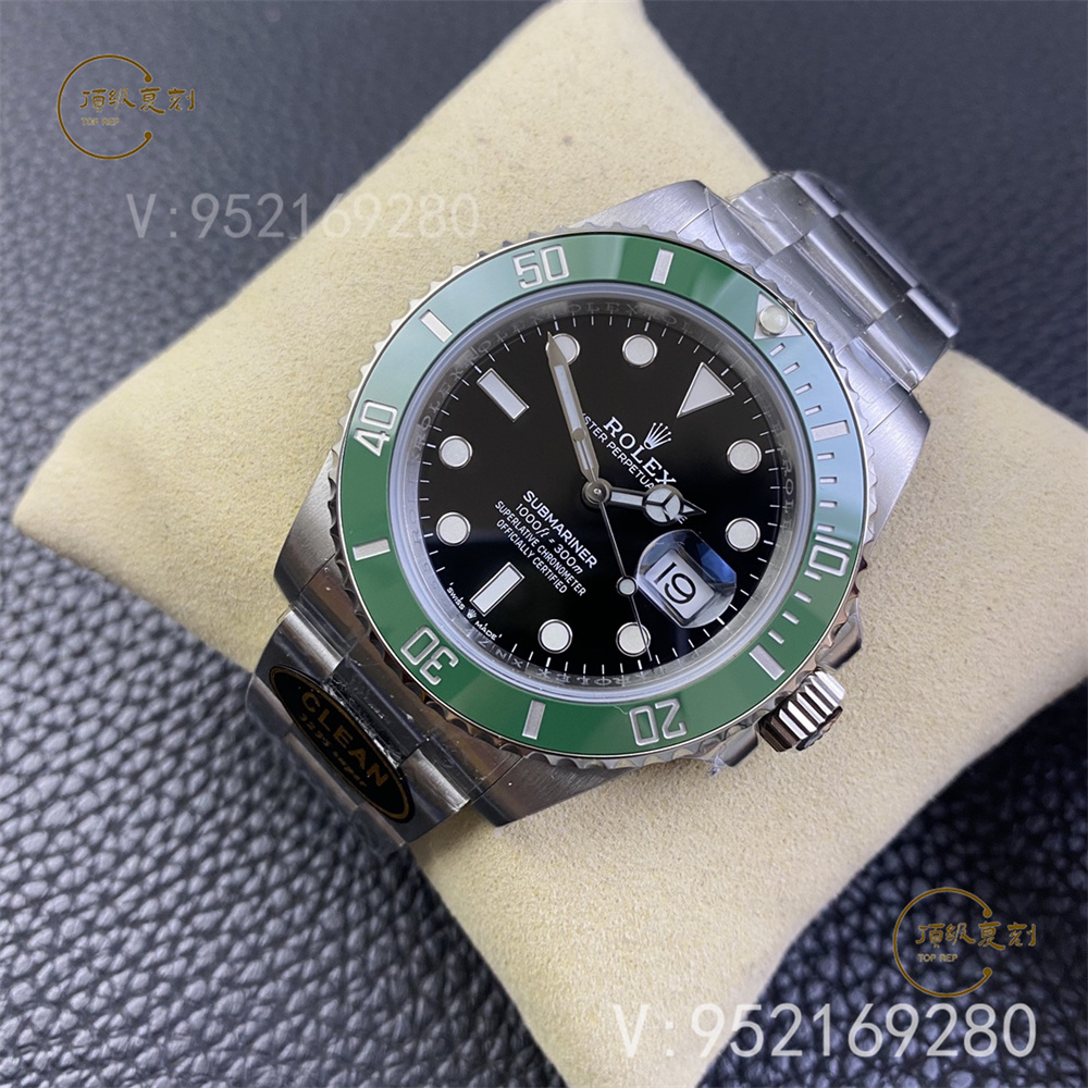 C廠41mm綠水鬼怎么樣-C廠clean廠勞力士綠水鬼126610復(fù)刻表3235機芯做工評測