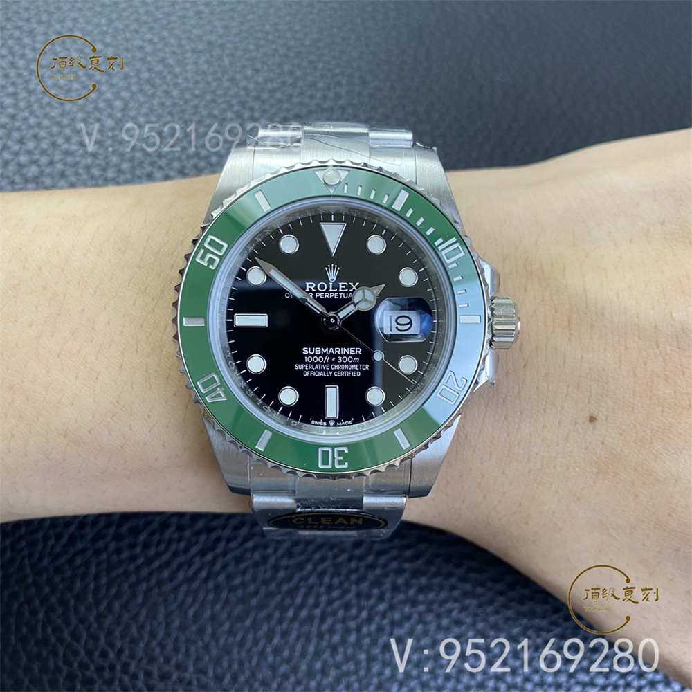 C廠41mm綠水鬼怎么樣-C廠clean廠勞力士綠水鬼126610復(fù)刻表3235機芯做工評測