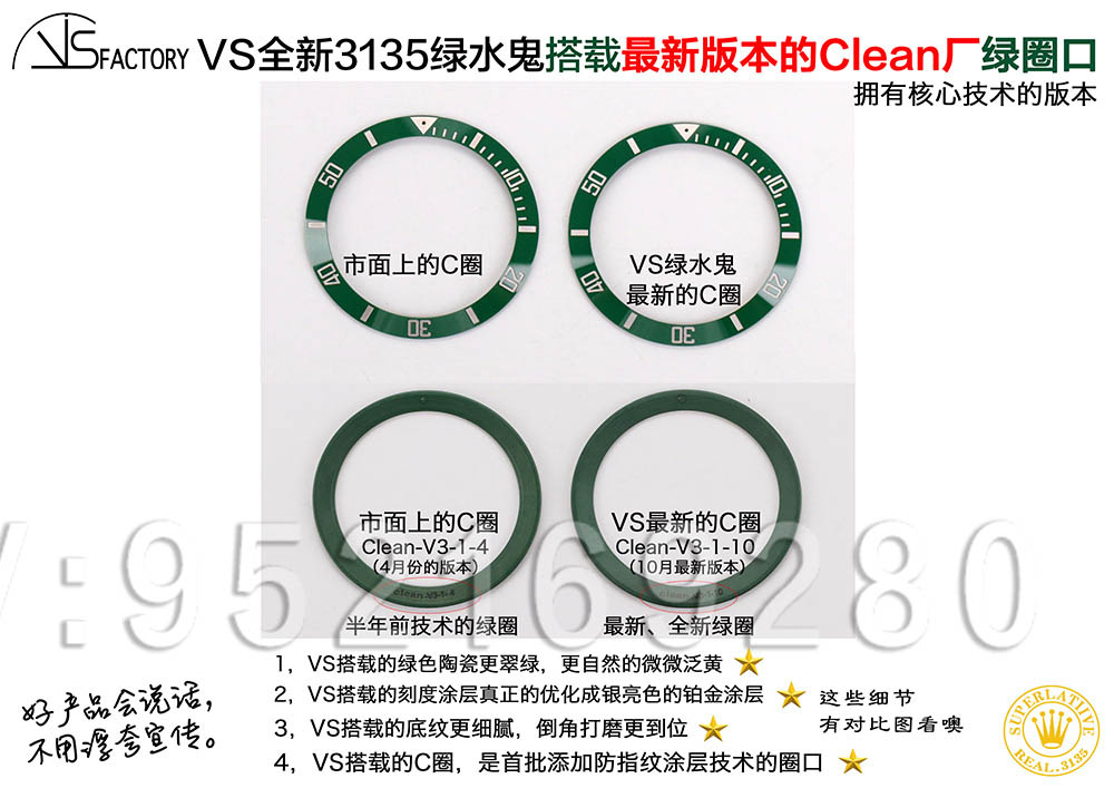 揭秘!搭載C圈的VS廠3135綠水鬼為什么這么能打？