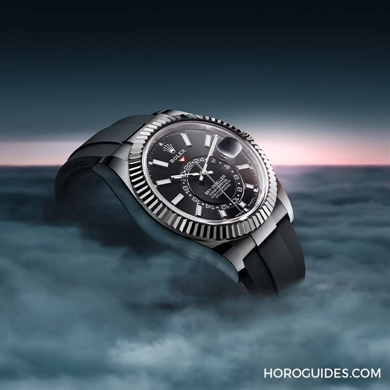 ROLEX - 勞力士天行者Sky-Dweller半金材質(zhì)推出薄荷綠新色，玫瑰金材質(zhì)搭配專屬藍(lán)綠色表盤
