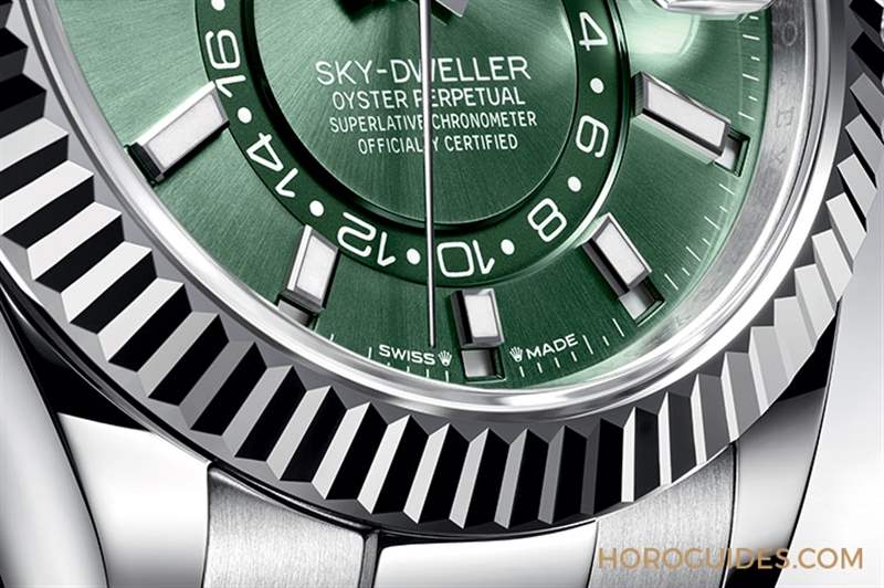 ROLEX - 勞力士天行者Sky-Dweller半金材質(zhì)推出薄荷綠新色，玫瑰金材質(zhì)搭配專屬藍(lán)綠色表盤