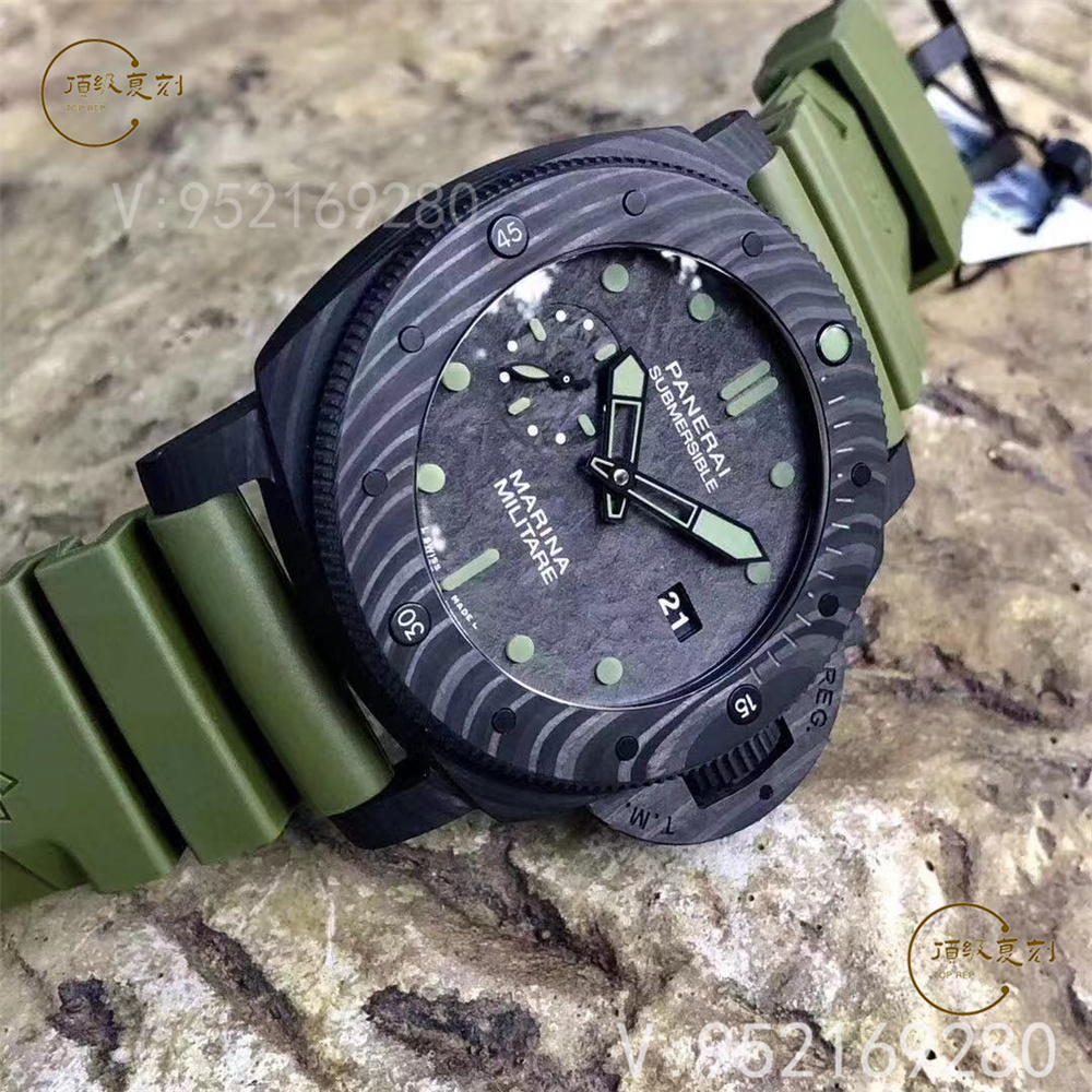 VS廠(SBF廠)沛納海961軍綠風(fēng)格碳纖維腕表做工怎么樣