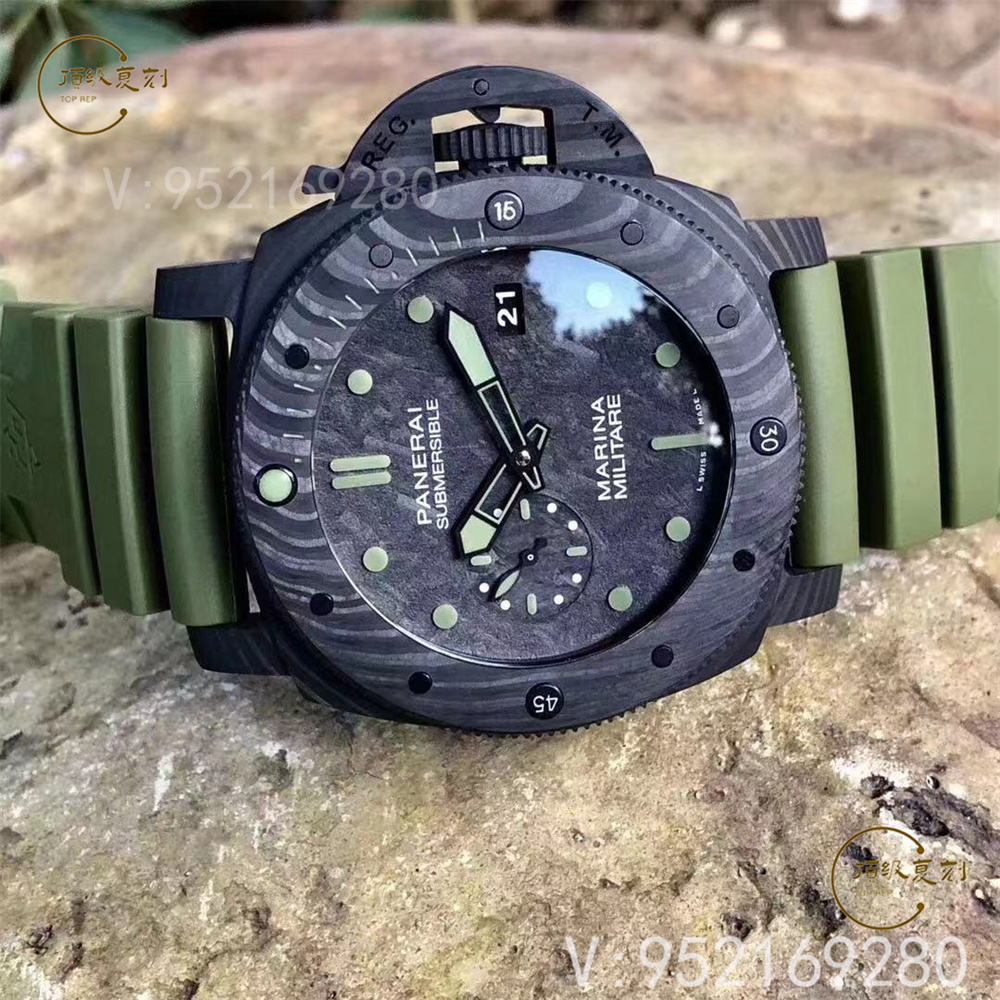 VS廠(SBF廠)沛納海961軍綠風(fēng)格碳纖維腕表做工怎么樣