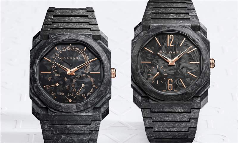 BVLGARI - GWD 2023速報｜BVLGARI以鍛造碳與玫瑰金全新演繹Octo Finissimo超薄萬年歷、超薄自動腕表