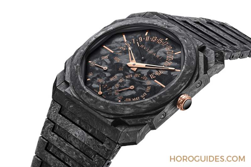 BVLGARI - GWD 2023速報｜BVLGARI以鍛造碳與玫瑰金全新演繹Octo Finissimo超薄萬年歷、超薄自動腕表