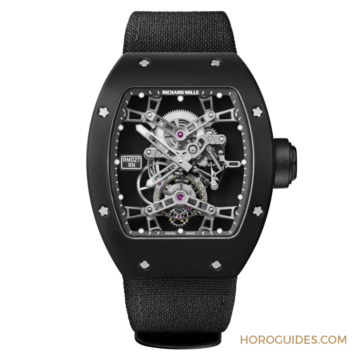 RICHARD MILLE - LIMITED EDITION - RM27-05 - 超輕11.5g表殼、網(wǎng)球名將輕量合作款終章！ RM 27-05 Rafael Nadal飛行陀飛輪腕表登場(chǎng)