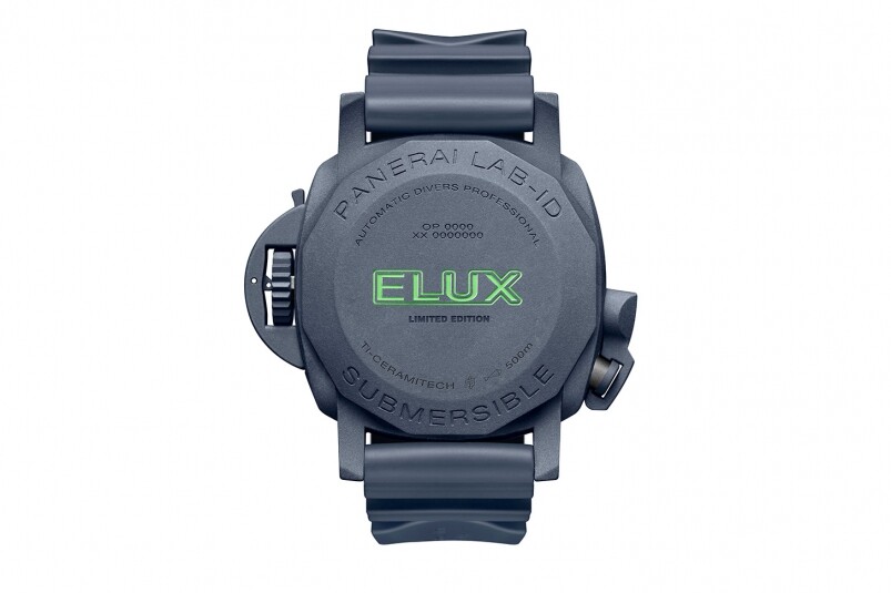 夜光功能新高度！ Panerai全新Submersible Elux LAB-ID腕表 以純機械一鍵開關(guān)發(fā)光系統(tǒng)
